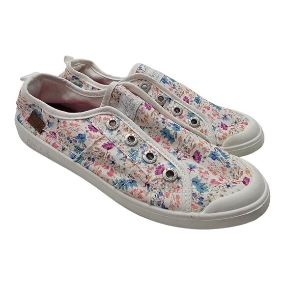 Blowfish Shoes Kids Size 4 VALLIA Sneakers Multicolor Floral Casual Slip On - Picture 1 of 10